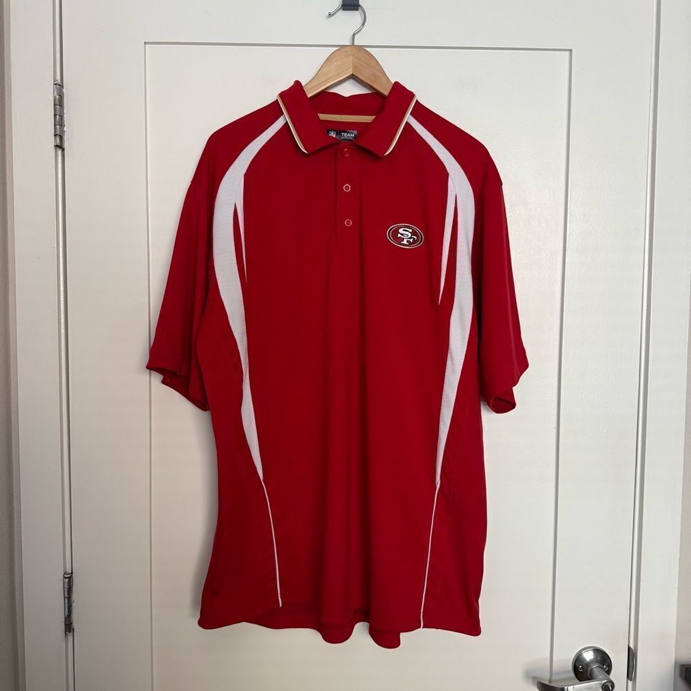 SF San Francisco 49ers Jersey NFL Team Apparel Embroidered Mens Sz XL Red